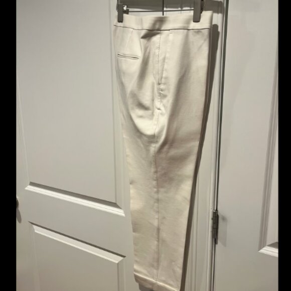 Ann Taylor - Cropped & Cuffed Dress Pants (Off White) - Picture 2 of 6